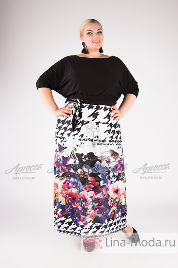Платье "Артесса" PP20207BUT01 (Черный)